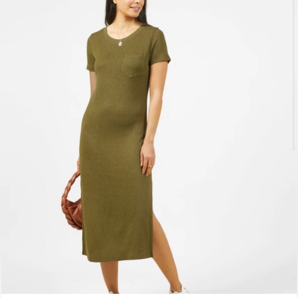 Jessica Simpson | Olive Green Tee Shirt Dress - Picture 1 of 8